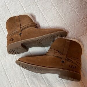 UGG Pasquale Chestnut Suede Ankle Boots